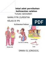 Kearifan Lokal Adat Pernikahan Banjar Kalimantan FITRI ZUPENTINI