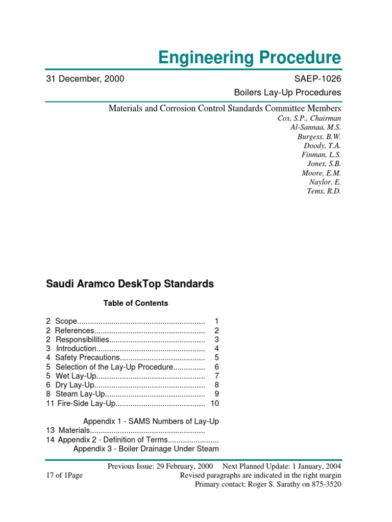 Boiler Lay-Up Procedures Overview | PDF | Boiler | Steam