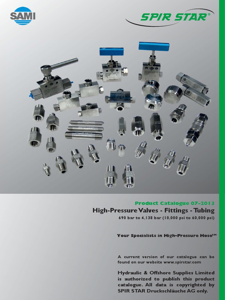 Spir Star Valves & Fittings PDF | PDF | Valve | Hydraulics