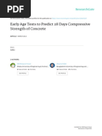 Mhasan, Early Age Tests to Predict 28 Days Compressive Strength of Concrete