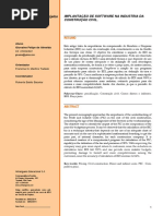 Artigo Giovaine 2014 - Implantação de Software Na Industria Da Construção Civil.