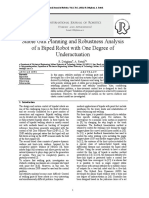 Stable Gait Planning and Robustness Analysis of A Biped Robot With One Degree of Underactuation