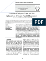 Dexterous Workspace Shape and Size Optimization of Tricept Parallel Manipulator