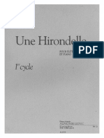 Une Hirondelle Pour Flûte Et Piano de Pascal PROUST PDF