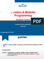 Pointers & Modular Programming