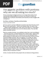 Our gigantic problem with portions