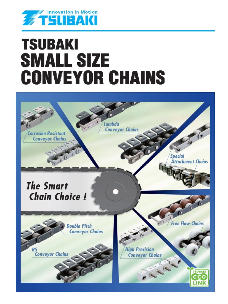 Tsubaki Small Size Conveyor Chains catalogue Mechanical Engineering