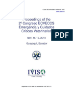 2ndo Congreso de La Sociedad Ecuatoriana de Emergencias y Cuidados Criticos Veterinarios, 2010