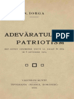 N. Iorga - Adevaratul Patriotism