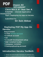 Deploying PHP App On Heroku
