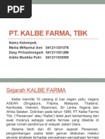 Download PPT Kalbe Farma by dika dendy SN312661126 doc pdf
