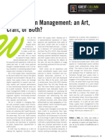 Is Supply Chain Management An Art or Craft or Both - Guest Column-PARCEL Magazine March-April 2016