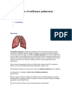 Cómo Tratar El Enfisema Pulmonar