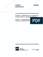 NBR 8 - Concreto - Determinacao Da Resistencia A Tracao Por Compressao Diametral