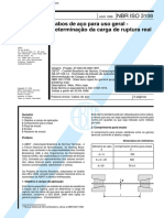 NBR 3108 - Cabos de Aco Para Uso Geral - Determinacao Da Carga de Ruptura Real