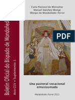 SANCHEZ MONGE, M. - Carta Pastoral. Una Pastoral Vocacional Entusiasmada - El Ferrol, 2011 PDF