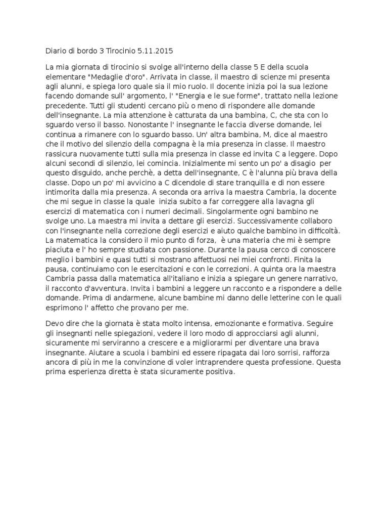 Diario Di Bordo 3