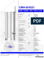 Cma-B/6521: GSM / Cdma: 1800, 1900 & 2100