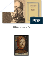 Marsilio de Padua y su obra Defensor de la Paz