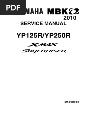 Yamaha X Max Yp250r Yp250r Service Manual Throttle Fuel Injection
