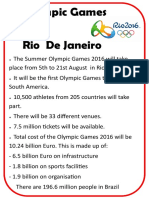 Olympic Games 2016 Rio de Janeiro