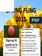 Spring Fling Flyer