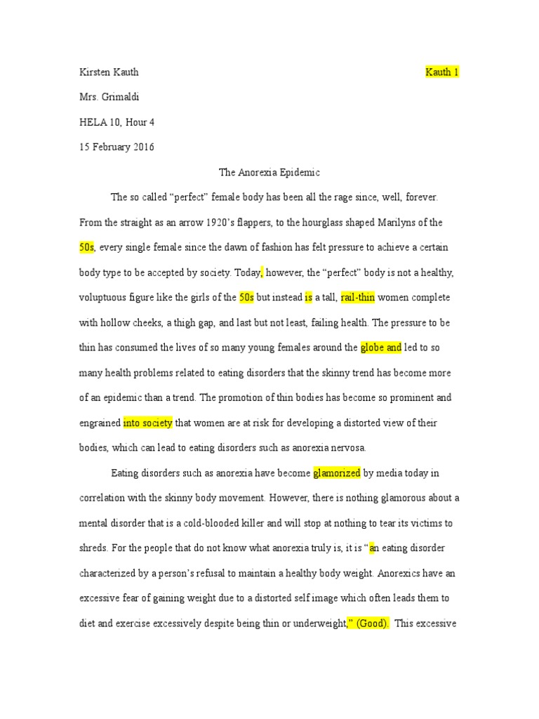 anorexia research paper introduction