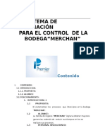 Sistema de información para el control de bodega MERCHAN