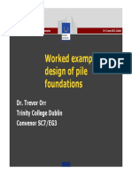 Worked Examples Design of Pile Foundations