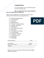 OTC Medicine Form