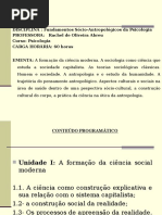 AULA 1- Plano Do Curso Psicologia