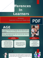Differences in Learners