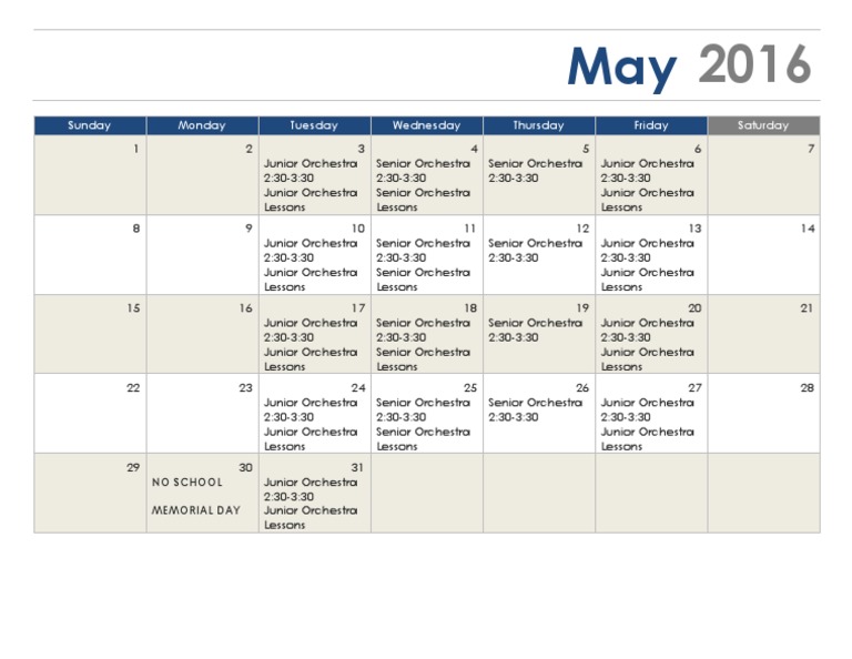 Calendar | PDF