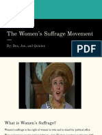 The Womens Suffrage Movement