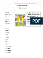 Voc 7 Dias y Meses PDF