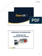 Emisiones de Monóxido de Carbono