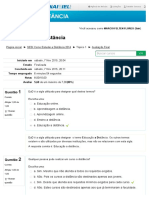 Avaliação Final - SESI EAD PR - Como Estudar A Distância