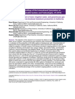 Winans - Assessment of Land, Water Use for Irrigation, And Greenhouse Gas Emissions