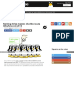 Ranking de Las Mejores Distribuciones Gnu Linux