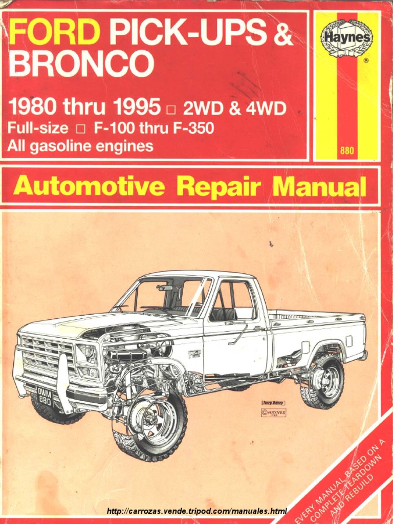 Manual de La Ford Bronco Vehículos Ford Compania de motores ford