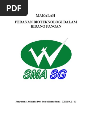 Makalah Bioteknologi Pangan