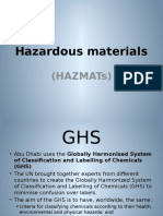 Hazardous Materials: (Hazmats)