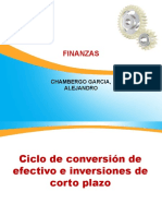 Ciclo de Conversión de Efectivo e Inversiones de Corto Plazo