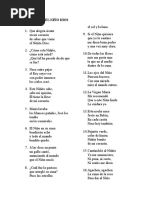Versos De La Paradura Del Nino Maria Madre De Jesus Angel