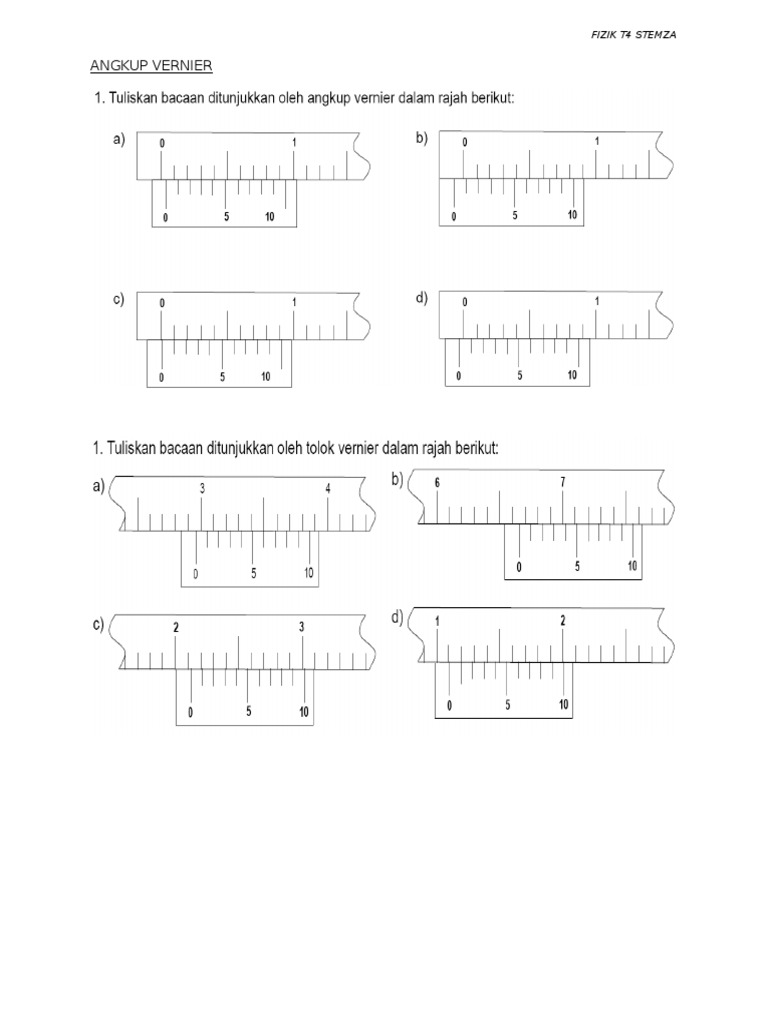 Soalan Vernier Caliper - Selangor u