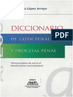 Diccionario de Latín Penal y Procesal Penal