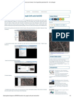 Menskala Jarak Gambar Citra Google Earth Pada AutoCAD - Air Itu Mengalir