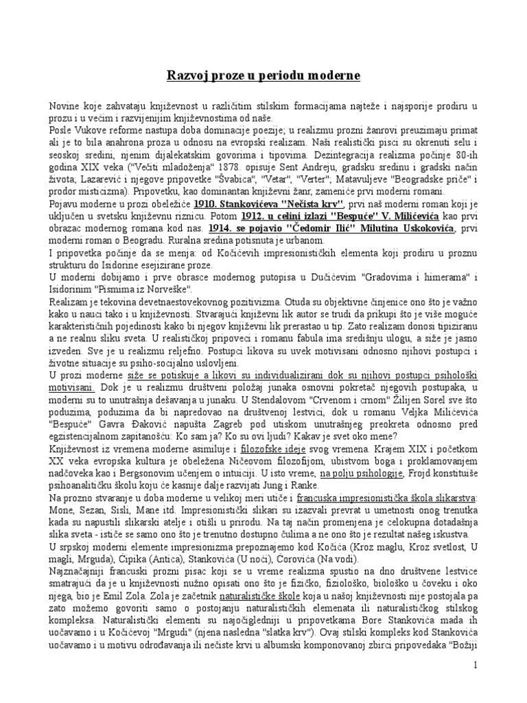 Proza Moderne | PDF