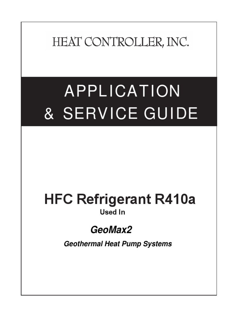 Application Guide R410a Refrigerant 022207 PDF Vacuum Hvac