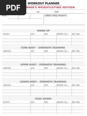 Final Project 5x7 Workout Planner